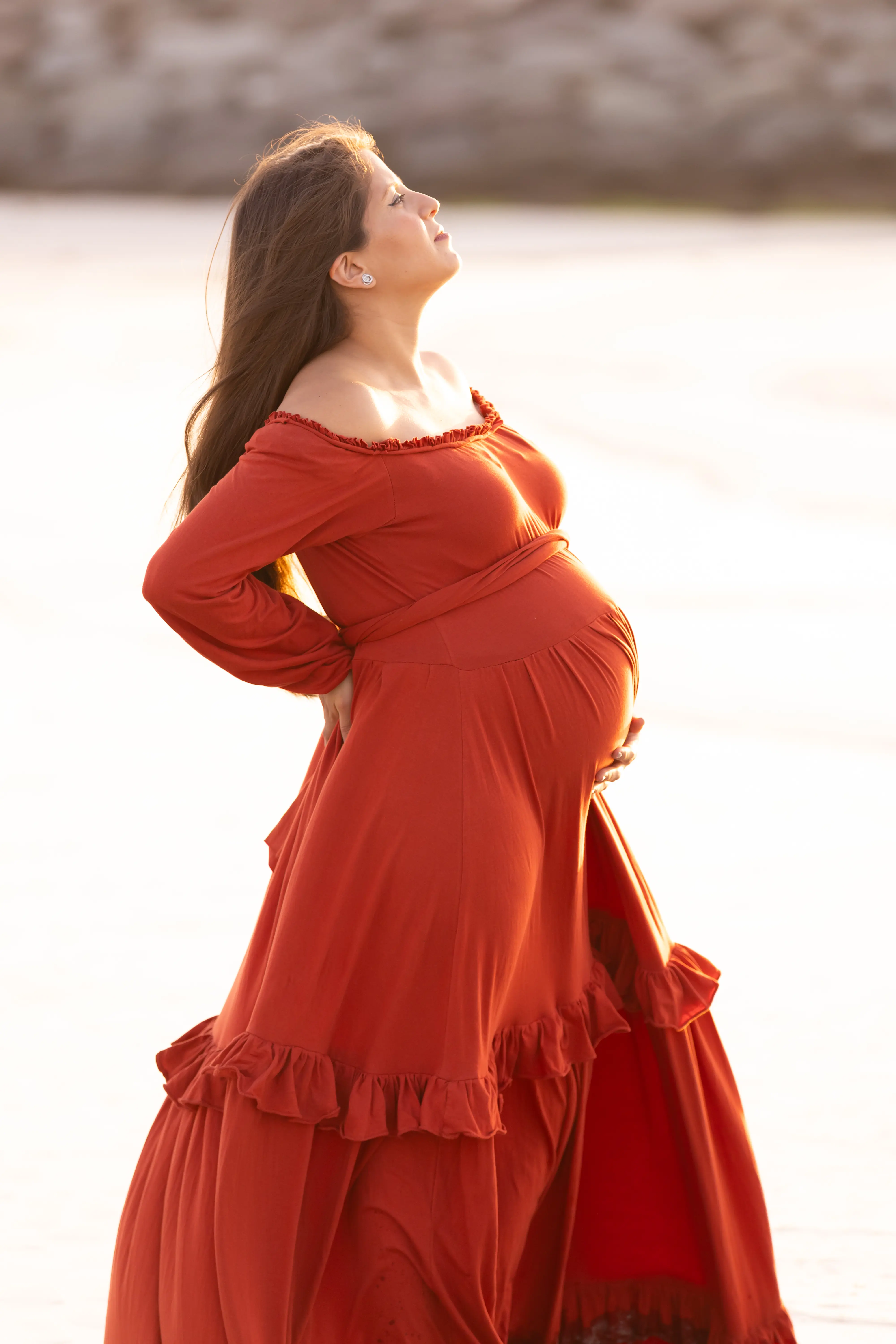 Al Sufouh beach maternity shoot