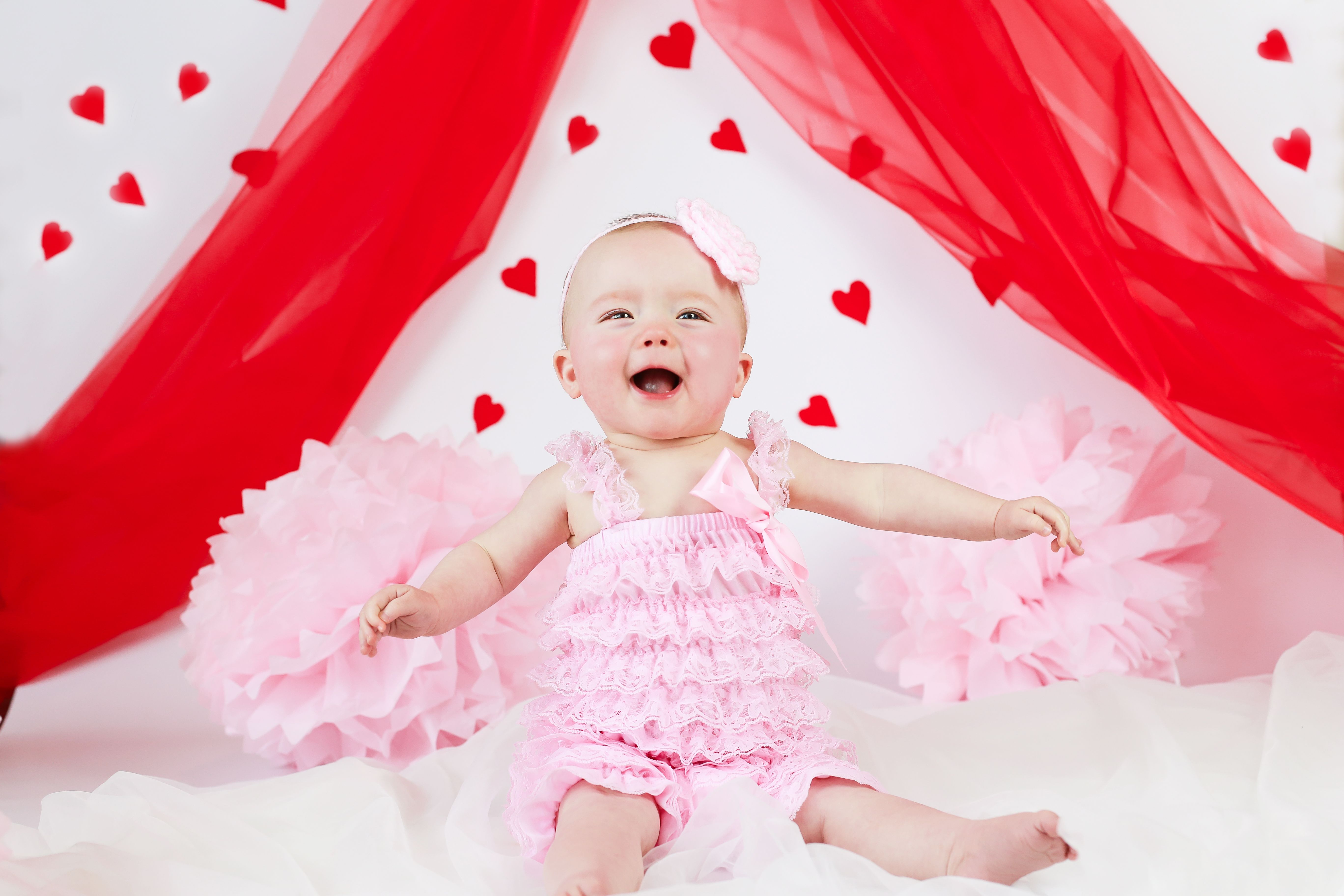 Sleeping newborn baby portrait
