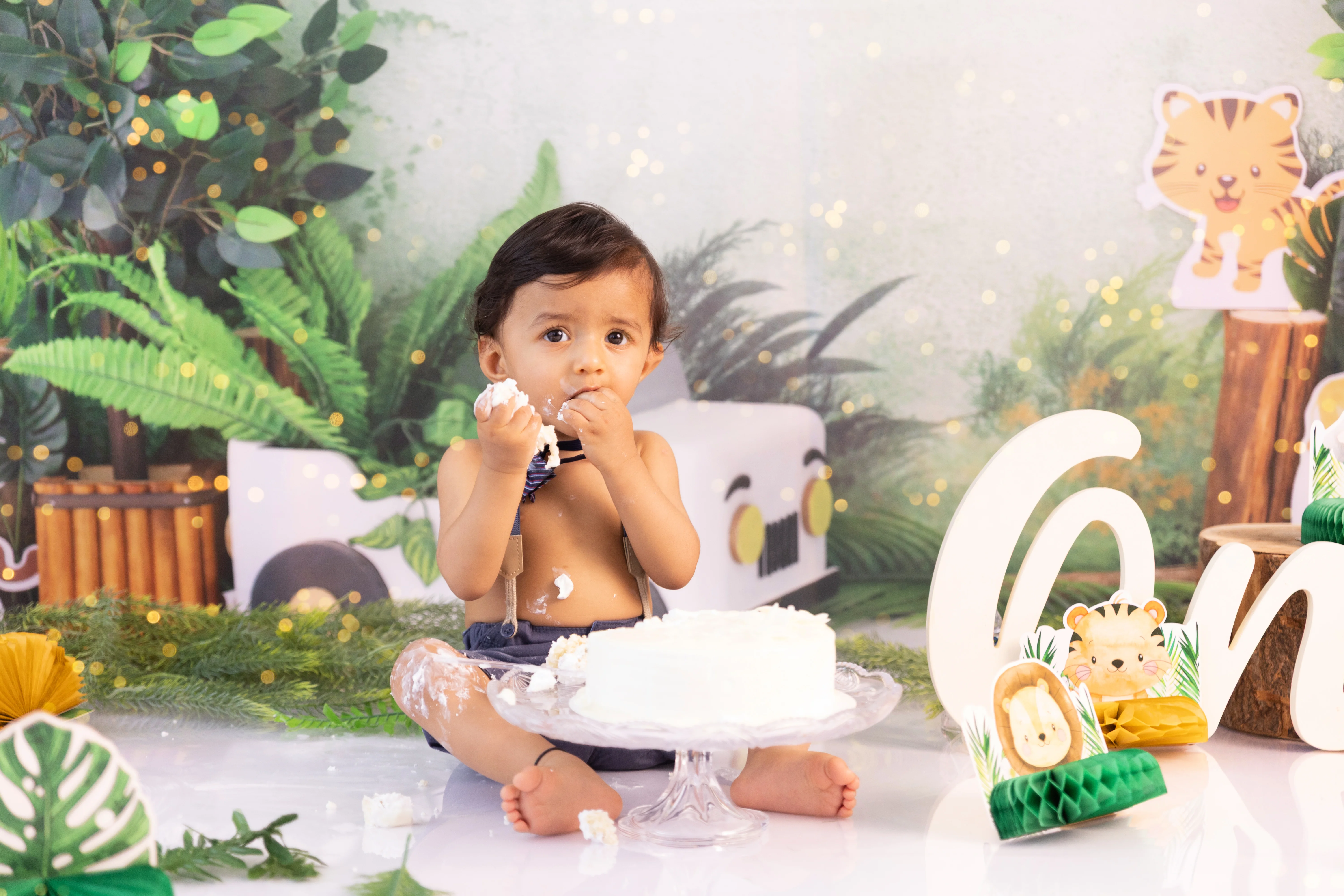 Baby first birthday cake smash