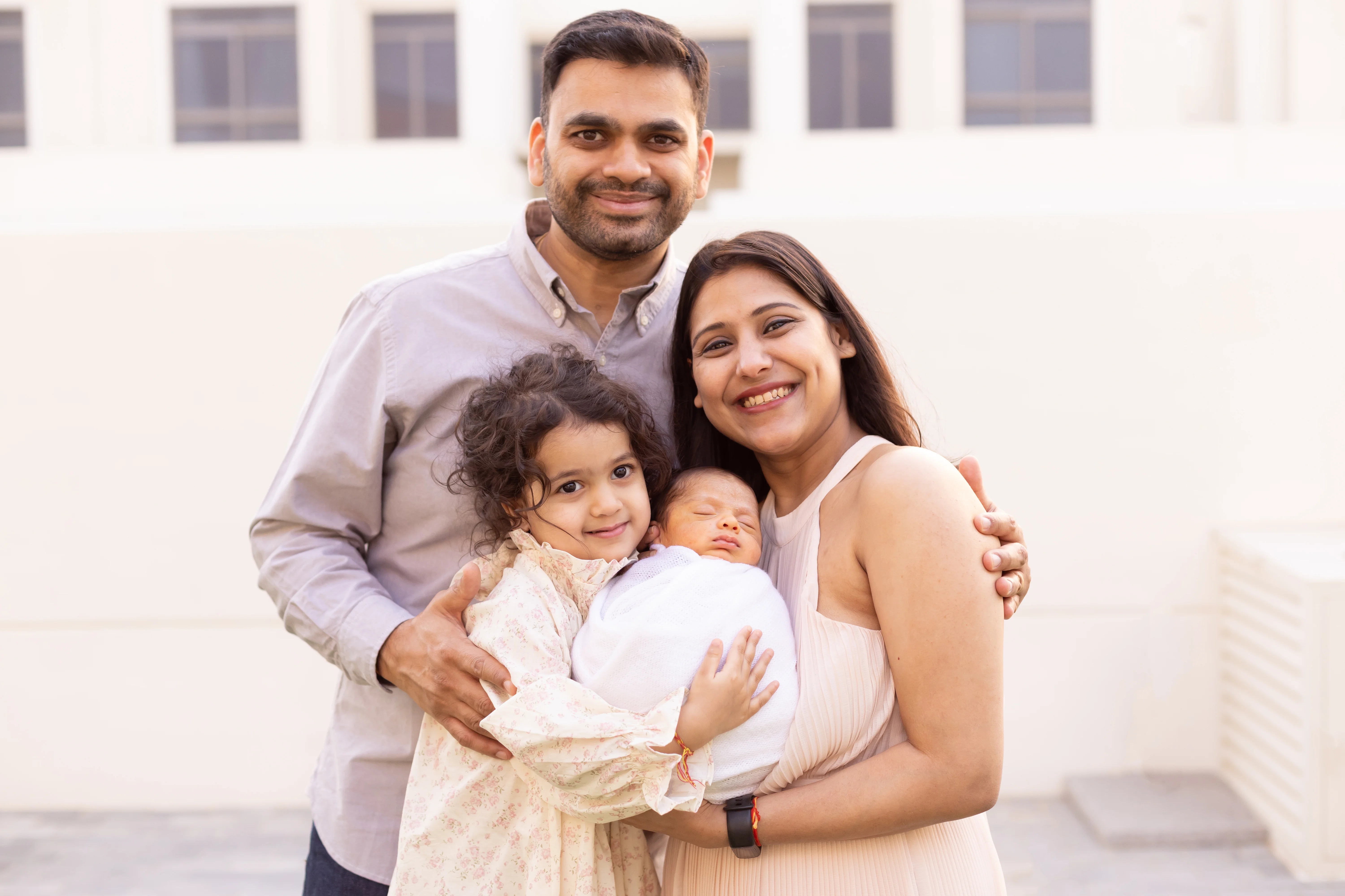 Golden hour family photography Dubai