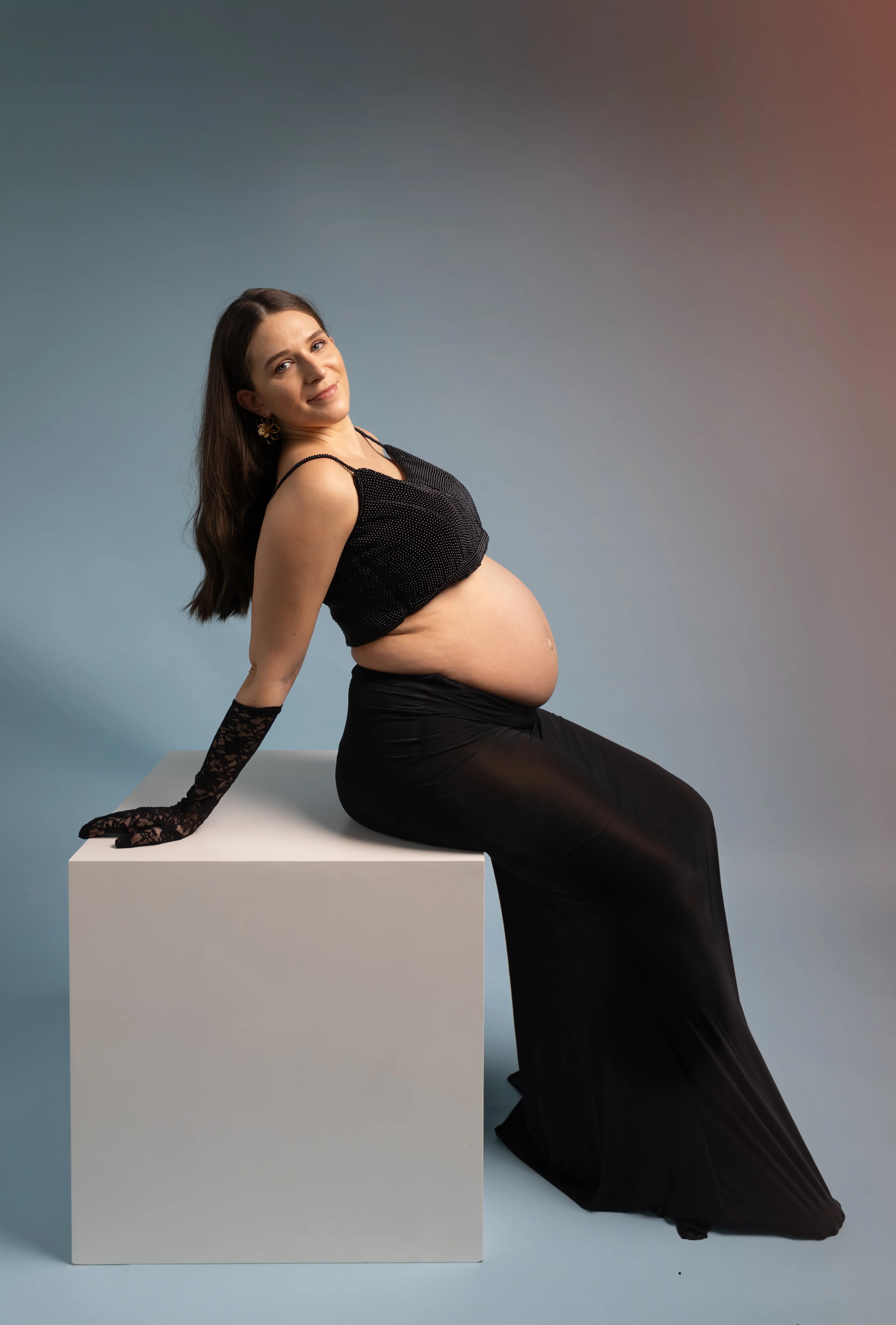 Luxury beach maternity session Dubai