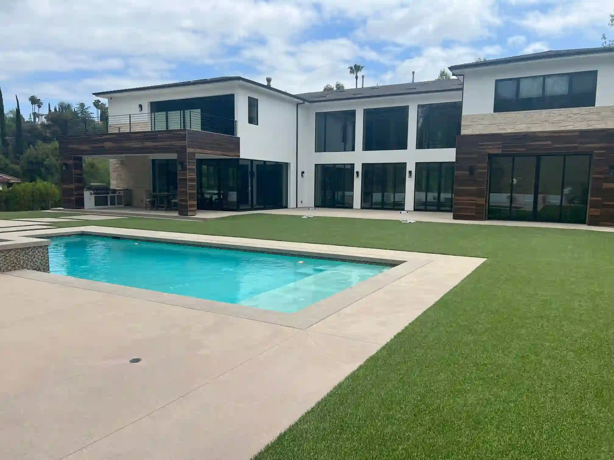 artificial turf installation Woodland Hills CA project