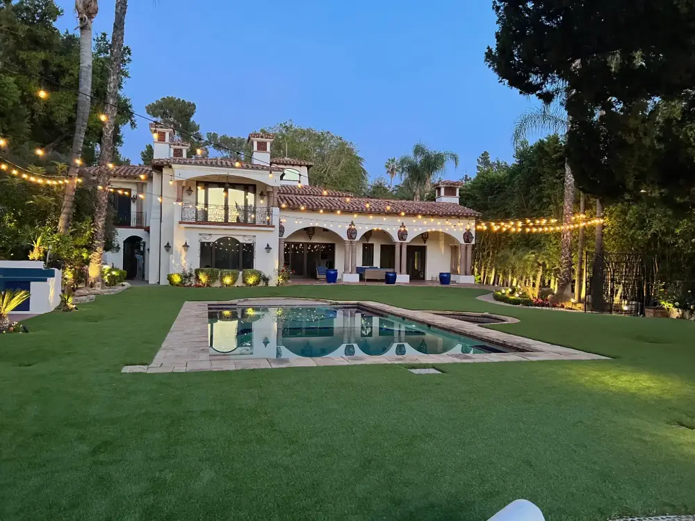 artificial turf installation Woodland Hills CA project