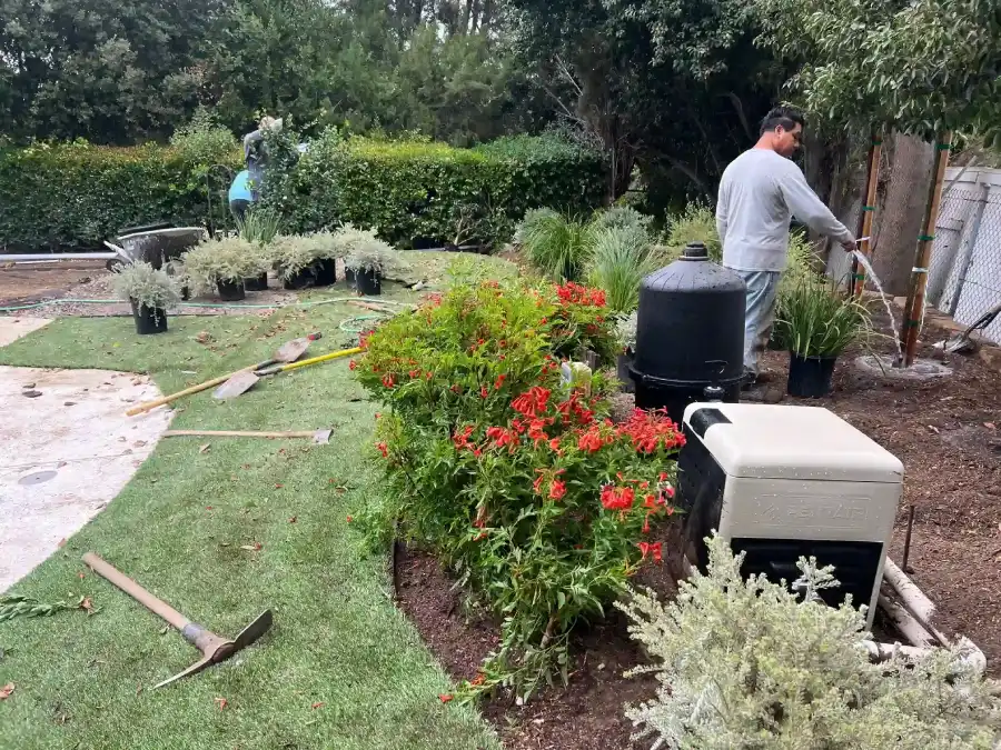 artificial turf installation Woodland Hills CA project