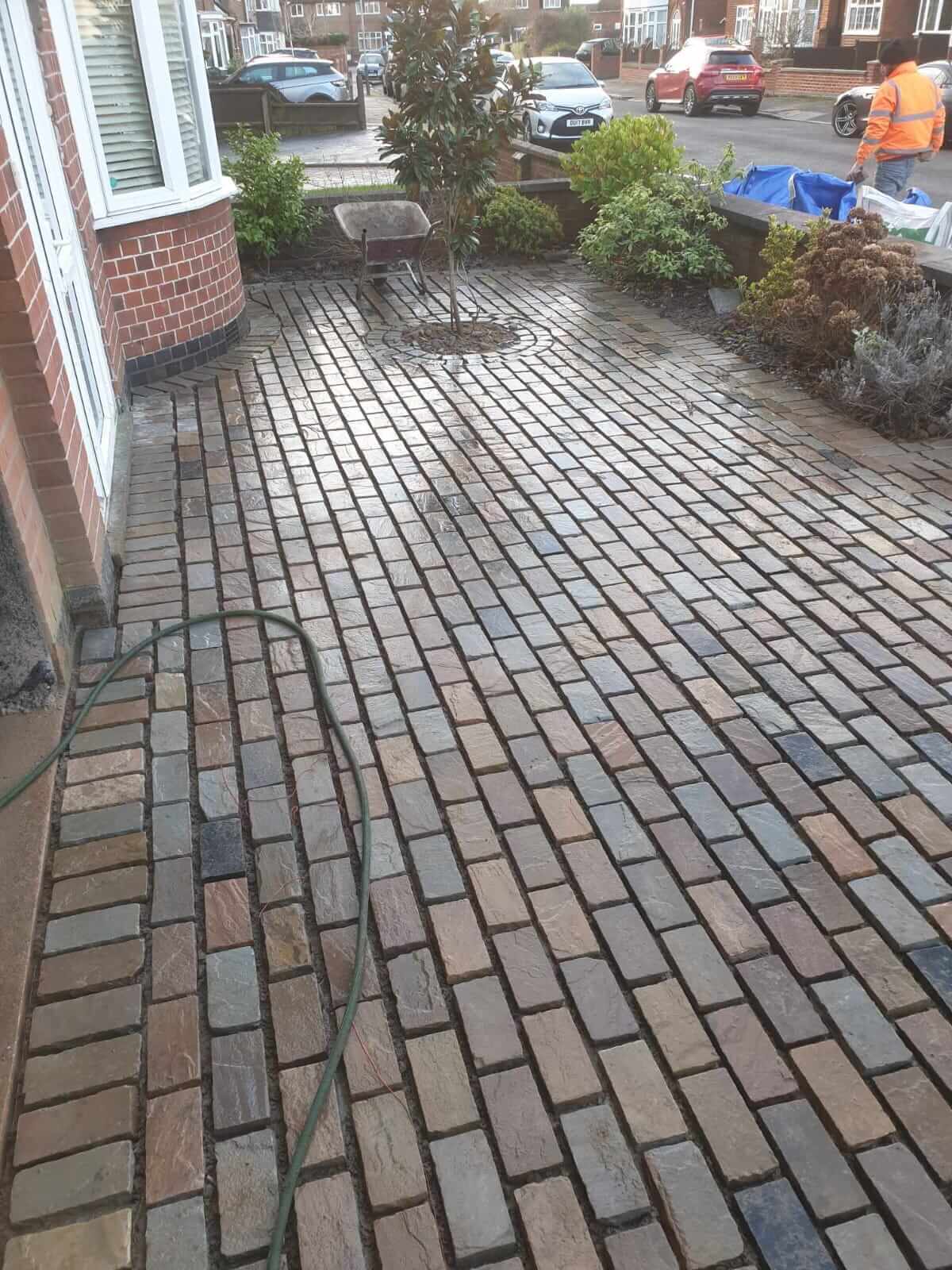 Natural stone driveways