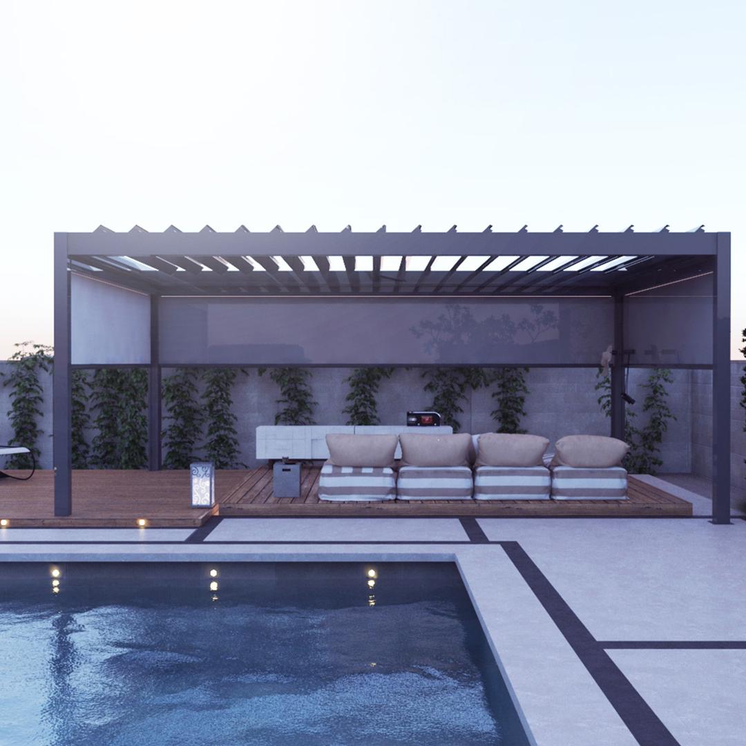 Outdoor zipper shades Dubai