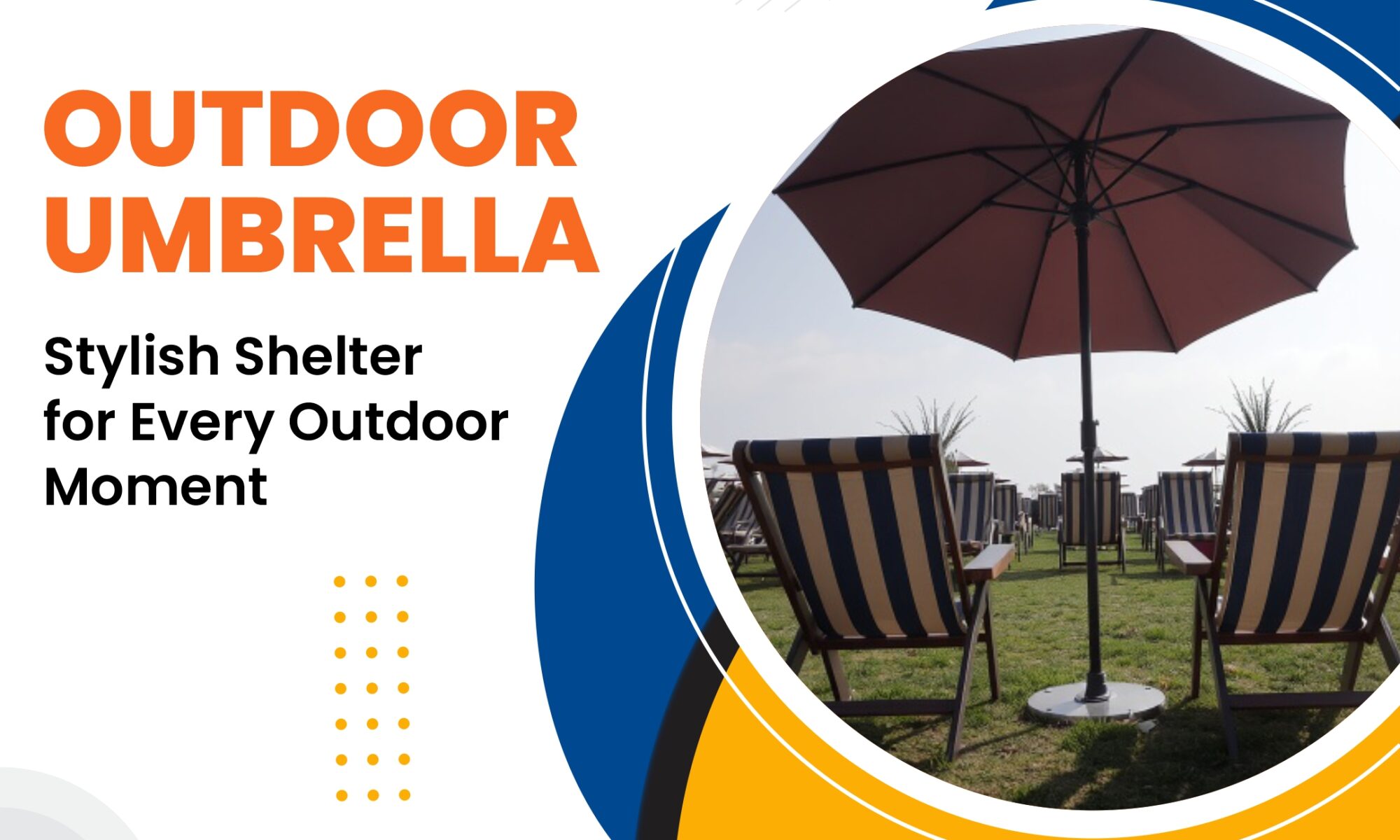 Luxury outdoor umbrella Dubai