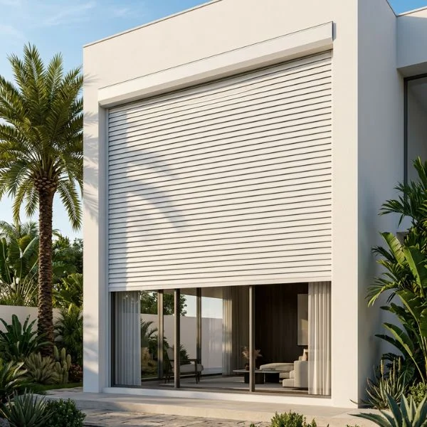 Aluminum pergola overlooking the sea