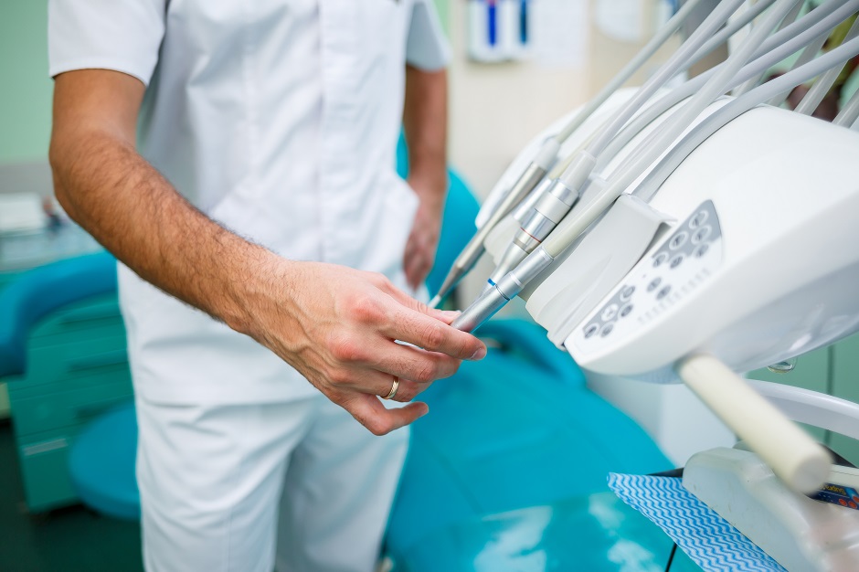 Dental clinic instruments for the treatment of the oral cavity. Dental instruments