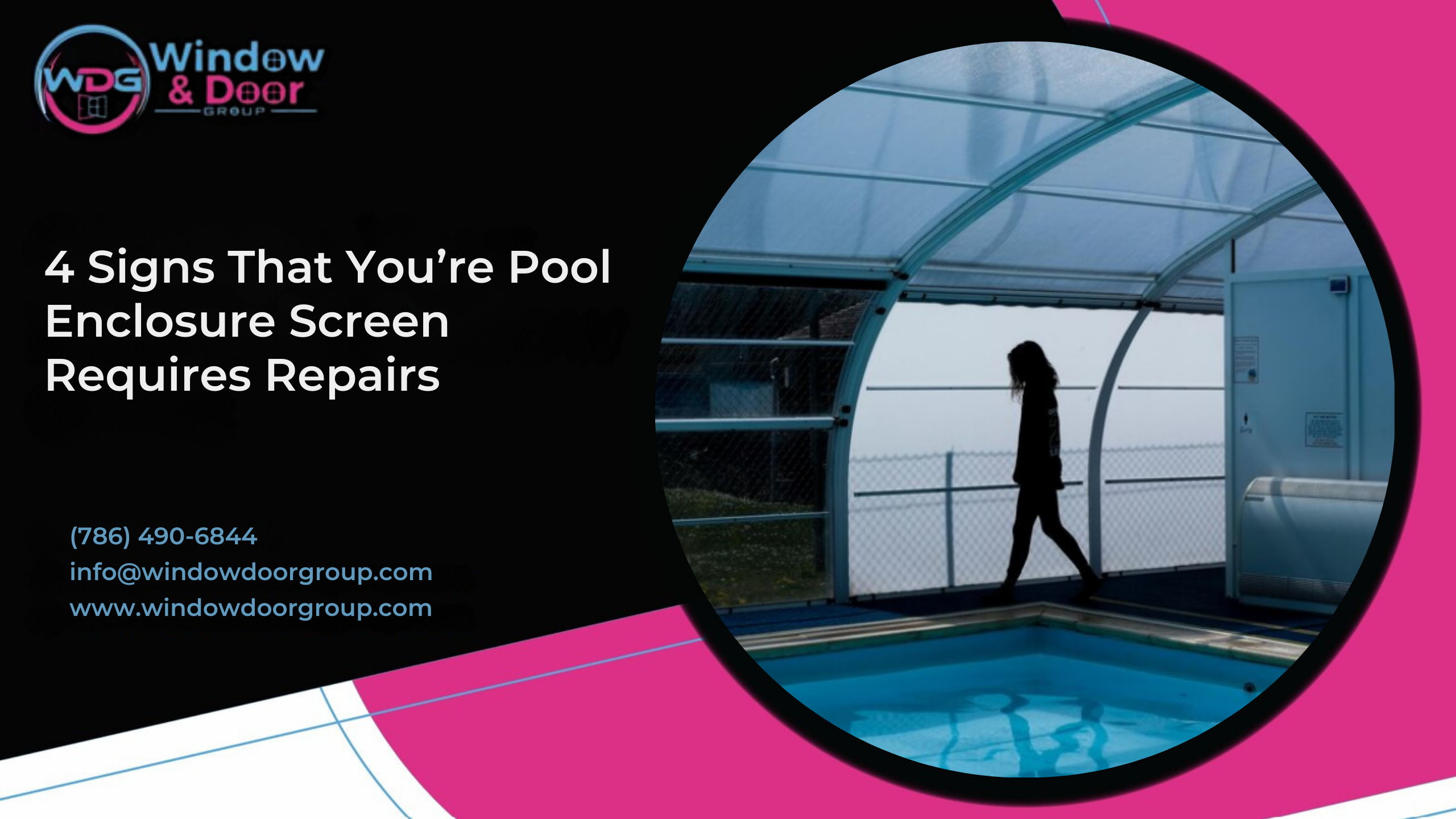 pool enclosure screen repair