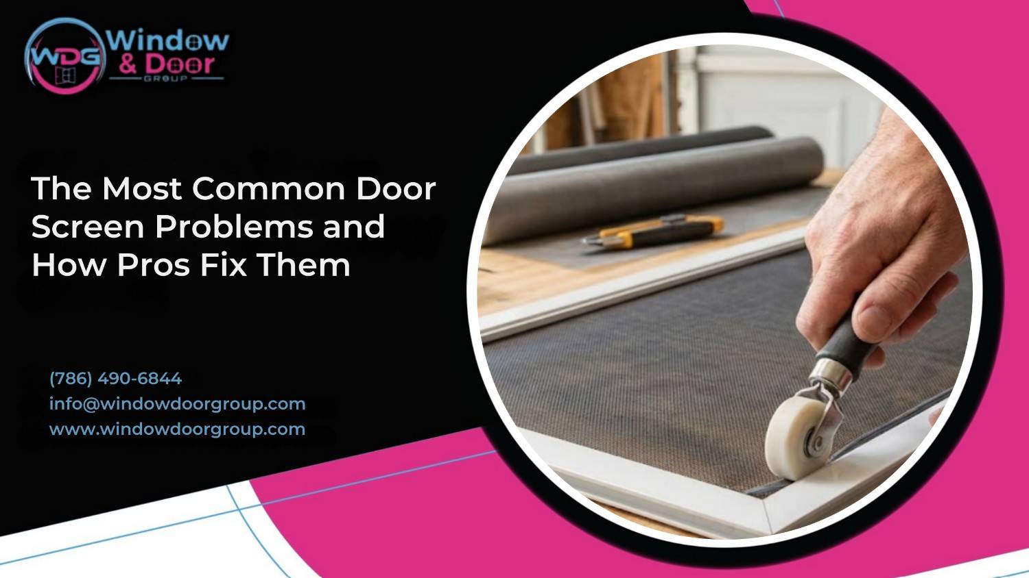 Door Screen repair